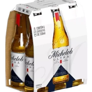 Cerveja Michelob Ultra Long Neck 330ml Com 6 Unidades